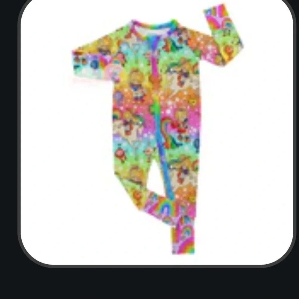 Rainbow bright bamboo zippy